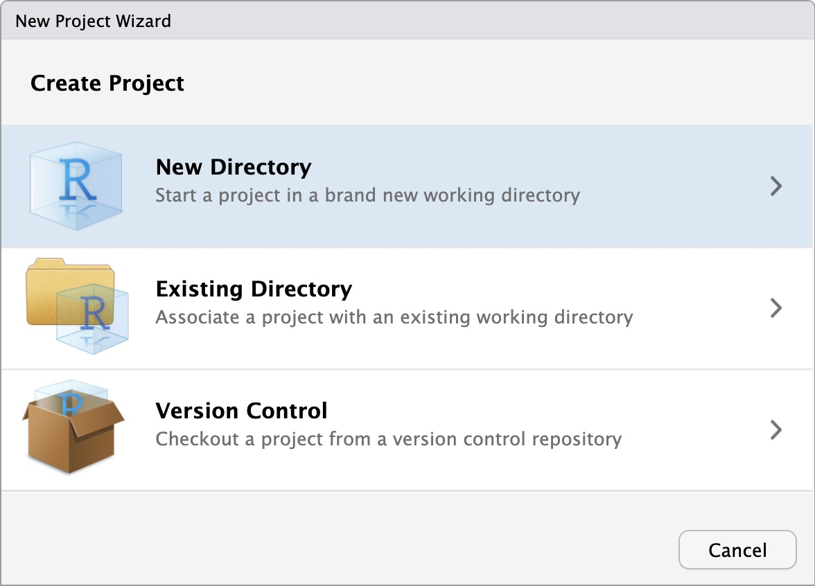 Figure 4: Select “New Directory”